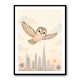 Little Falcon Over Dubai Childrens Wall Art Print