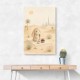 Rabbit Desert Picnic Childrens Wall Art Print