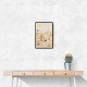 Rabbit Desert Picnic Childrens Wall Art Print