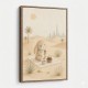 Rabbit Desert Picnic Childrens Wall Art Print