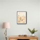 Rabbit Desert Picnic Childrens Wall Art Print