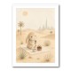 Rabbit Desert Picnic Childrens Wall Art Print