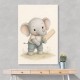 Elephant Cricket Childrens Wall Art Print