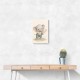 Elephant Cricket Childrens Wall Art Print