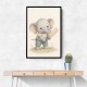 Elephant Cricket Childrens Wall Art Print