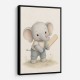 Elephant Cricket Childrens Wall Art Print