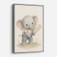 Elephant Cricket Childrens Wall Art Print