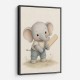Elephant Cricket Childrens Wall Art Print