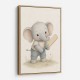 Elephant Cricket Childrens Wall Art Print
