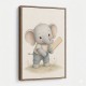 Elephant Cricket Childrens Wall Art Print
