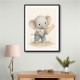 Elephant Cricket Childrens Wall Art Print