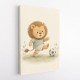 Football Lion Childrens Wall Art Print