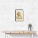 Football Lion Childrens Wall Art Print