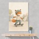 Fox Skateboard Childrens Wall Art Print