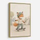 Fox Skateboard Childrens Wall Art Print