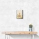 Giraffe Cyclist Childrens Wall Art Print