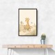 Giraffe Cyclist Childrens Wall Art Print
