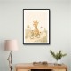 Giraffe Cyclist Childrens Wall Art Print