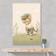 Golfing Tiger Childrens Wall Art Print
