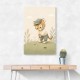 Golfing Tiger Childrens Wall Art Print
