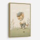 Golfing Tiger Childrens Wall Art Print