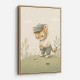 Golfing Tiger Childrens Wall Art Print
