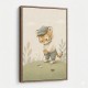 Golfing Tiger Childrens Wall Art Print