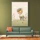 Golfing Tiger Childrens Wall Art Print