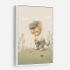 Golfing Tiger Childrens Wall Art Print