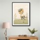 Golfing Tiger Childrens Wall Art Print
