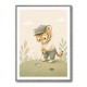 Golfing Tiger Childrens Wall Art Print