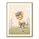 Golfing Tiger Childrens Wall Art Print