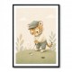 Golfing Tiger Childrens Wall Art Print