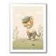 Golfing Tiger Childrens Wall Art Print