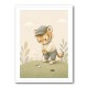 Golfing Tiger Childrens Wall Art Print