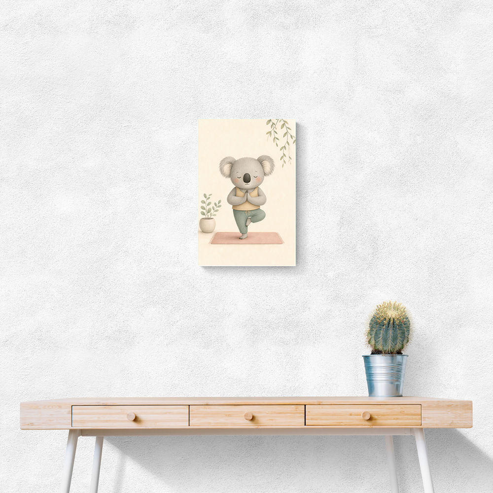 Koala Yoga Childrens Wall Art Print