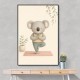 Koala Yoga Childrens Wall Art Print