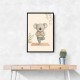 Koala Yoga Childrens Wall Art Print