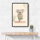 Koala Yoga Childrens Wall Art Print