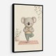 Koala Yoga Childrens Wall Art Print