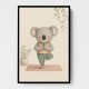 Koala Yoga Childrens Wall Art Print
