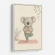 Koala Yoga Childrens Wall Art Print