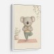 Koala Yoga Childrens Wall Art Print