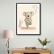 Koala Yoga Childrens Wall Art Print