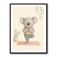 Koala Yoga Childrens Wall Art Print