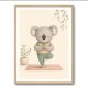 Koala Yoga Childrens Wall Art Print