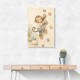 Monkey Climber Childrens Wall Art Print