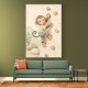 Monkey Climber Childrens Wall Art Print
