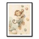Monkey Climber Childrens Wall Art Print