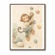 Monkey Climber Childrens Wall Art Print